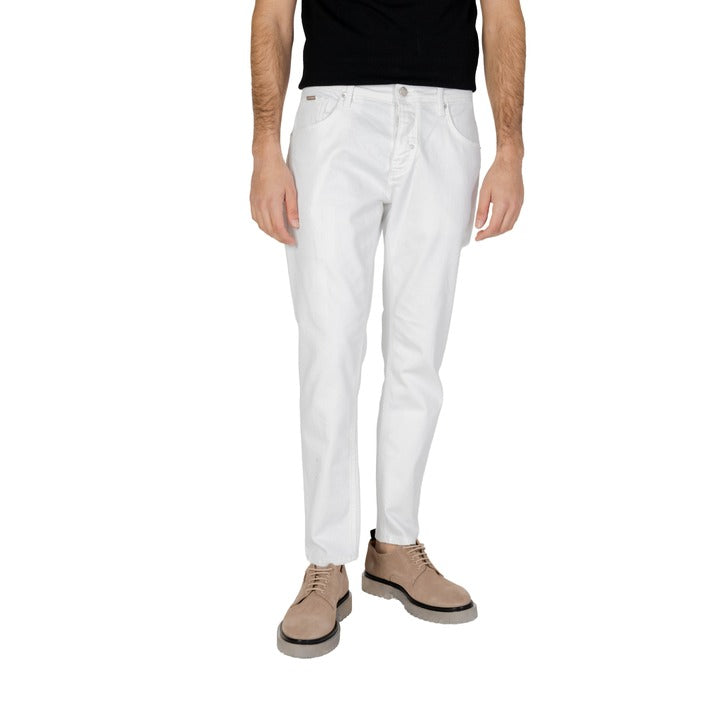 Antony Morato Logo Straight Leg Fit White Chinos