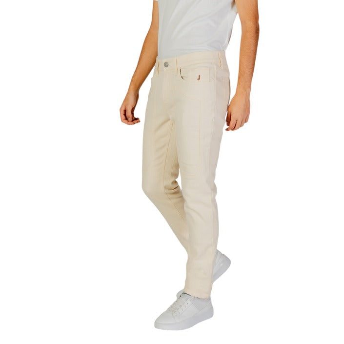 Jeckerson Logo Off White Skinny Chinos