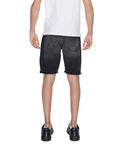 Antony Morato Logo Dark Denim Shorts