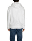 Tommy Hilfiger Jeans Logo White Cotton-Blend Hooded Pullover