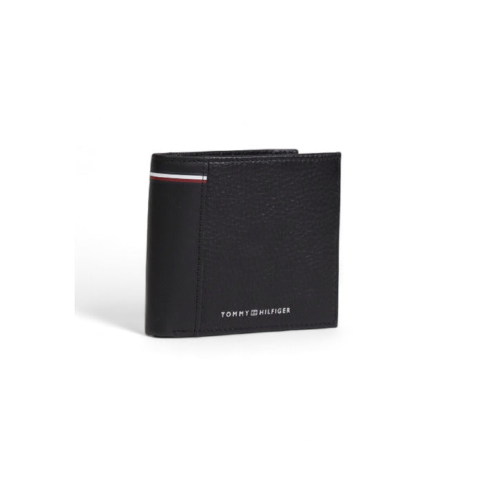 Tommy Hilfiger Logo Genuine Leather Black Wallet