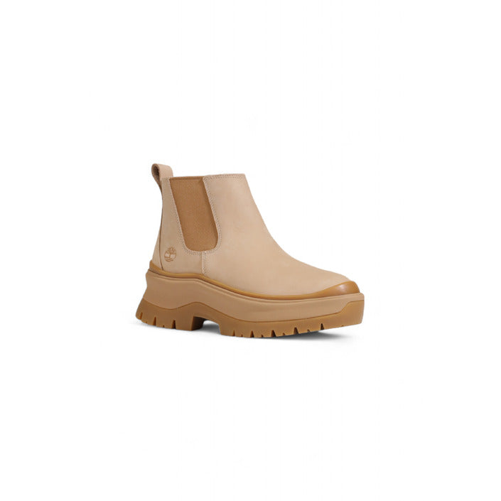 Timberland Minimalist Suede Leather Nude Cream Chelsea Boots