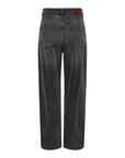 Only Logo High Waist Wide Leg Fit Baggy Dark Grey Jeans