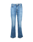 Guess Logo Light Wash Flared-Boot Cut Jeans