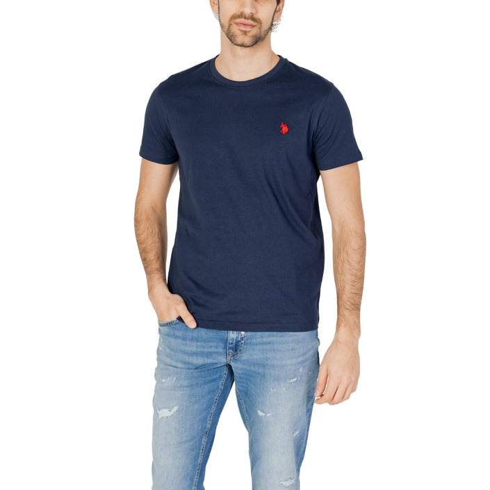 U.S. Polo Assn. Logo Pure Cotton T-Shirt - Blue