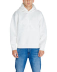 Calvin Klein Jeans Logo White Hooded Pullover