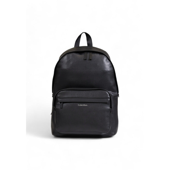 Calvin Klein Logo Unisex Vegan Leather Backpack