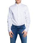 Armani Exchange Minimalist Classic Collar Shirt Cotton-Rich - Multiple Colors