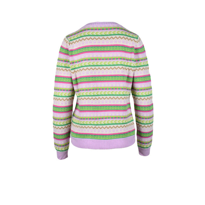 Kontatto Multicolor Striped Patterned Wool-Cashmere Knit Sweater