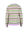 Kontatto Multicolor Striped Patterned Wool-Cashmere Knit Sweater