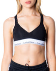 Calvin Klein Underwear Logo Athleisure Cross Back Padded Bra
