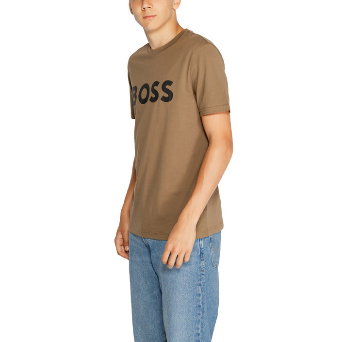 Boss Logo 100% Cotton Crewneck T-Shirt