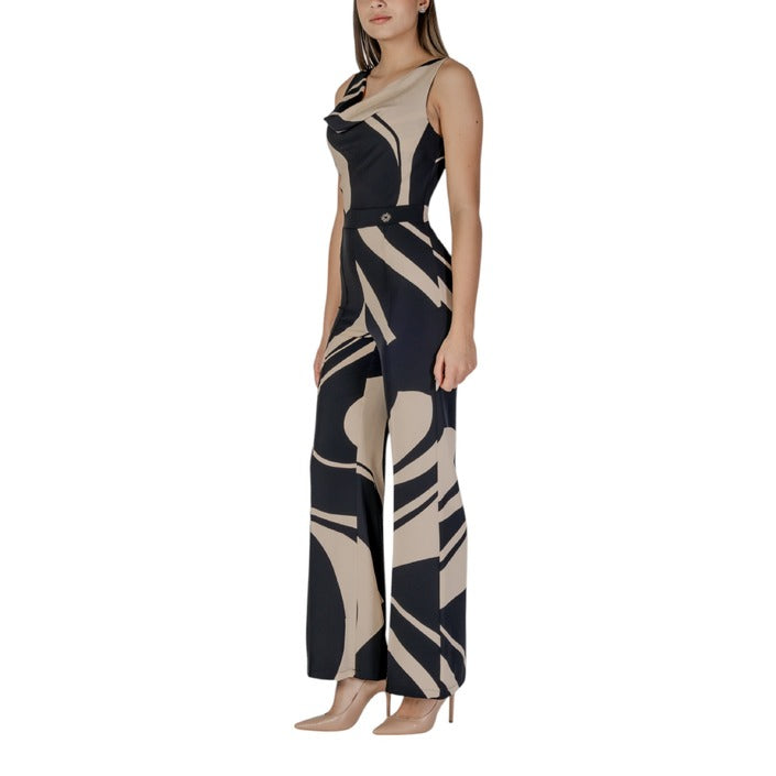 Rinascimento Cowl Neck Maxi Jumpsuit