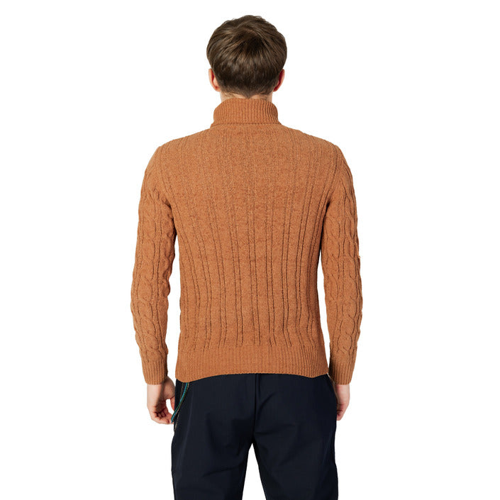 Gianni Lupo Cable Knit Turtleneck Sweater