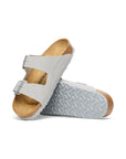 Birkenstock Minimalist Grey Double Buckle Strap Sandals