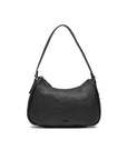 Calvin Klein Jeans Logo Black Textured Vegan Leather Shoulder Bag