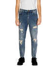 Gianni Lupo Distressed & Ripped Straight Leg Fit Jeans