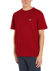 Tommy Hilfiger Jeans Logo Pure Cotton T-Shirt - Red