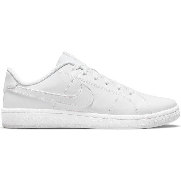 Nike Logo All White Low Top Lace-Up Sneakers