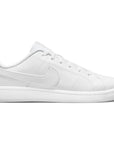 Nike Logo All White Low Top Lace-Up Sneakers