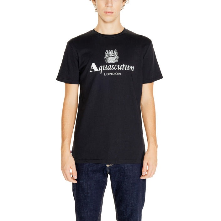 Aquascutum Logo Crewneck T-Shirt 100% Cotton