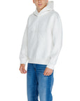 Calvin Klein Jeans Logo White Hooded Pullover