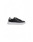 Furla Logo Leather Low-Top Chunky Sole Sneakers - Black