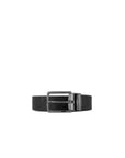 Armani Exchange Logo Vegan Leather Square Buckle Belt