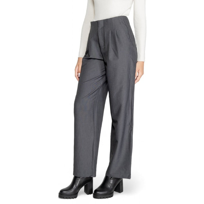 Only High Waist Grey Wide Leg Pants