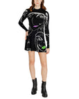 Desigual Line Art Graphic Winter Mini Dress