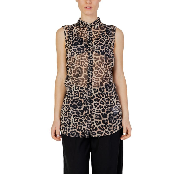 Guess Unlined Sleeveless Collar Blouse Top - Multiple Patterns