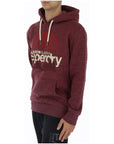 Superdry Logo Cotton-Blend Hooded Pullover - 2 Shades