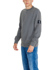 Calvin Klein Jeans Logo 100% Cotton Grey Crewneck Sweatshirt