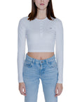 Tommy Hilfiger Minimalist 100% Cotton Button Up Cropped Long Sleeve Top - 2 Shades