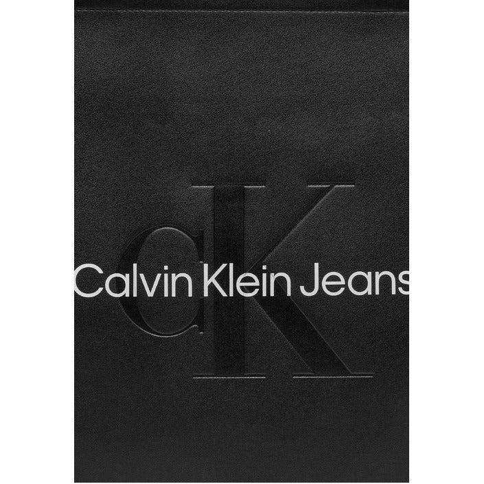 Calvin Klein Logo Slim Profile Vegan Leather Tote Handbag
