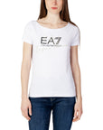 EA7 By Emporio Armani Logo Cotton-Rich Athleisure T-Shirt