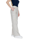 Street One 100% Linen Wide Leg Baggy Cargo Pants