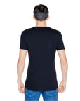Guess Logo Cotton-Rich T-Shirt - black