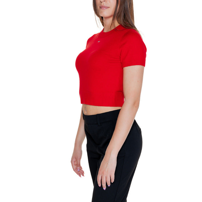 Tommy Hilfiger Jeans Logo Organic Cotton-Blend Knit Crop Top