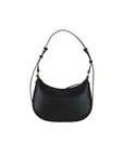 Pinko Logo Genuine Leather Crescent Shoulder Bag