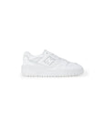 New Balance Logo All White Lace-Up Sneakers