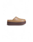 Crocs Beige Platform Clogs