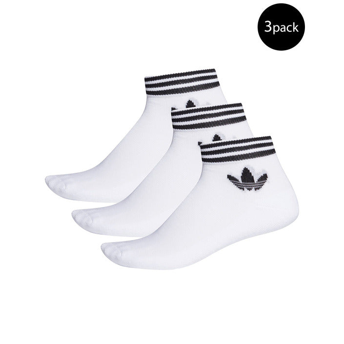 Adidas Logo Unisex Athleisure Low Cut Socks Cotton-Blend - 3 Pack