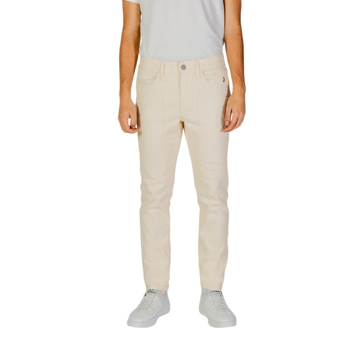 Jeckerson Logo Off White Skinny Chinos