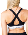 Calvin Klein Underwear Logo Athleisure Cross Back Padded Bra