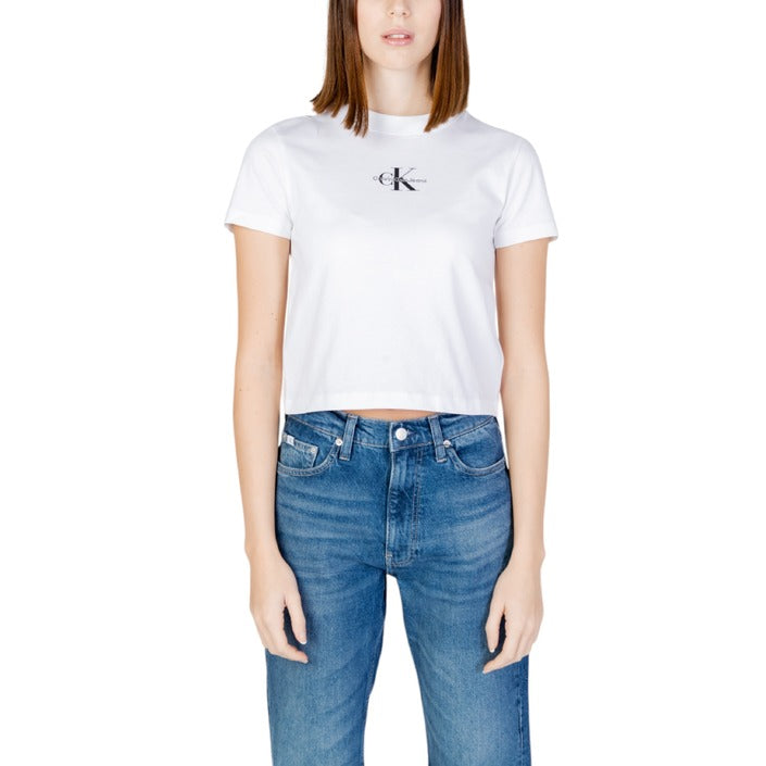 Calvin Klein Jeans  Logo Fitted T-Shirt 100% Cotton