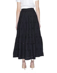 Desigual Pure Cotton Midi Skirt - Black