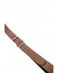 Tommy Hilfiger Minimalist Genuine Leather Square Buckle Brown Belt