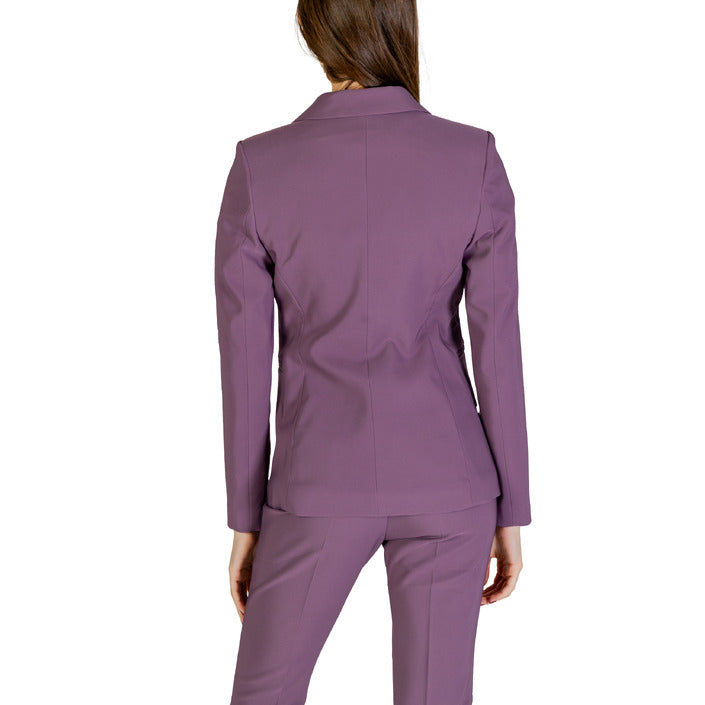 Sandro Ferrone Purple Two-Button Blazer