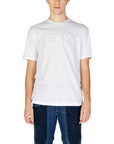 EA7 By Emporio Armani Logo 100% Cotton Athleisure T-Shirt